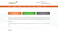 Desktop Screenshot of edusports.in